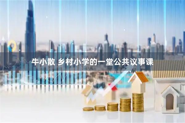 牛小散 乡村小学的一堂公共议事课